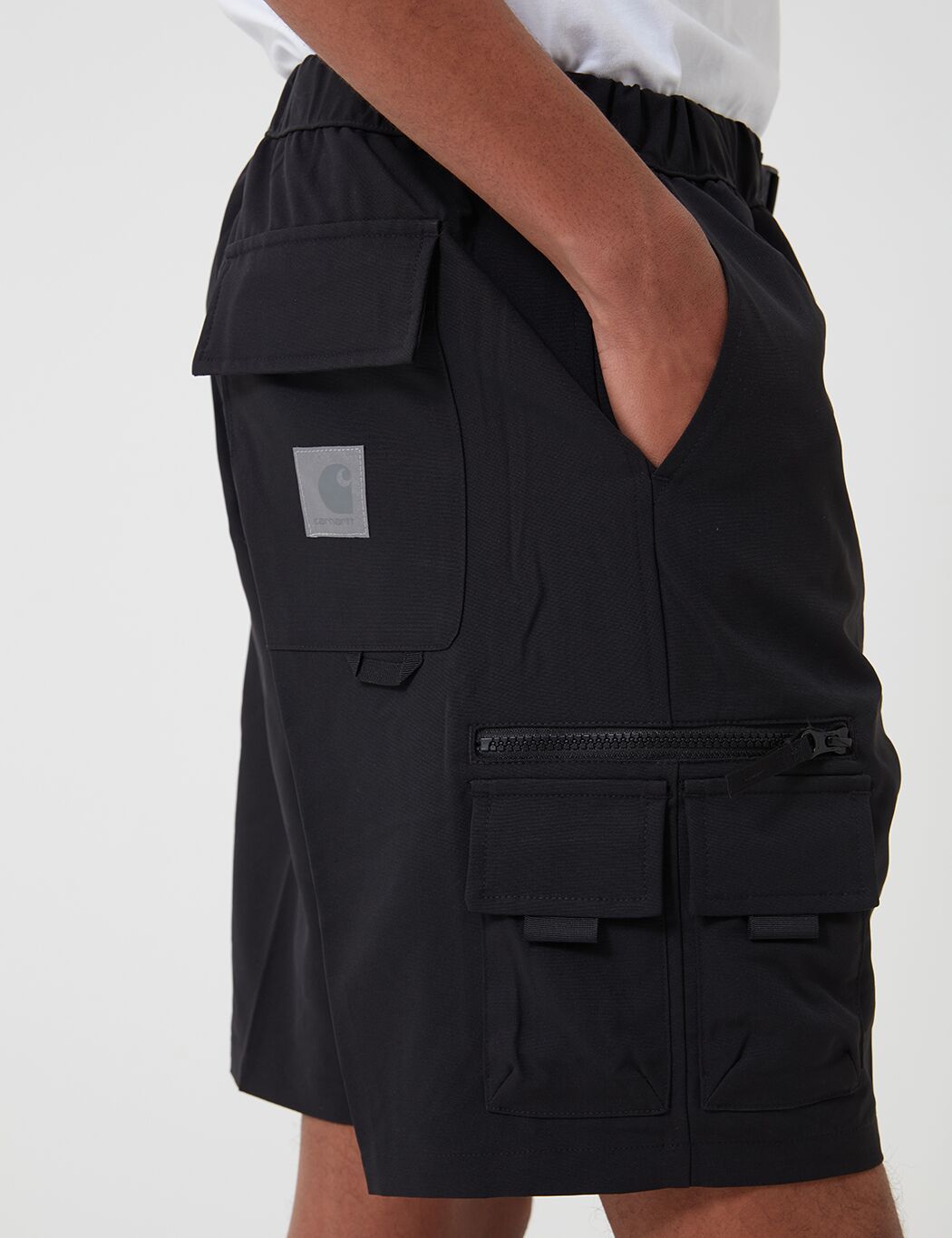 パンツ carhartt elmwood shorts Carhartt-WIP Elmwood Shorts (Mechanical Stretch) - Black